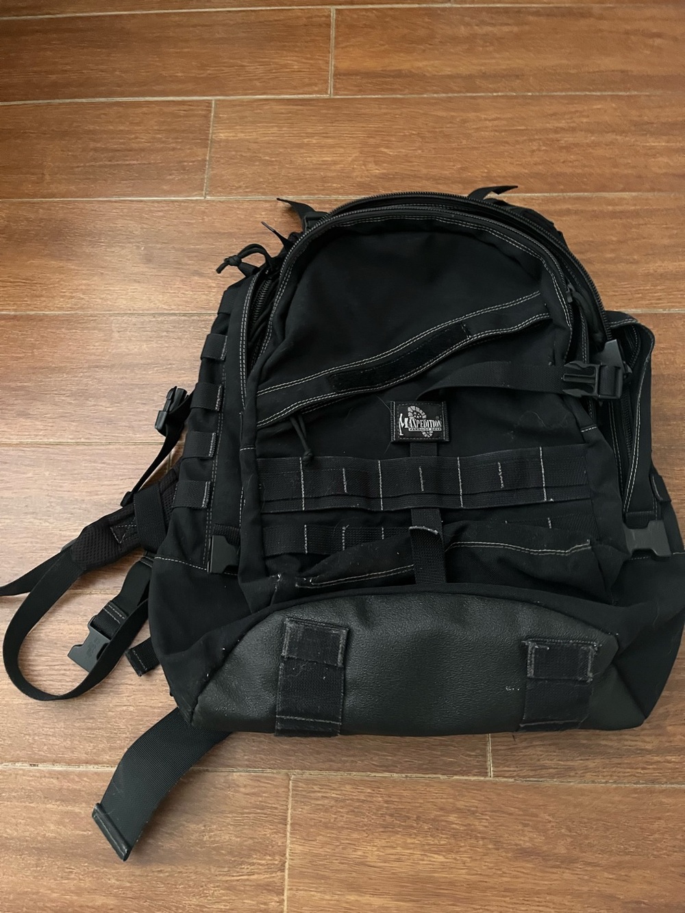Maxpedition Tactical Backpack Black Large Heavy Duty Hiking Bag Rucksack